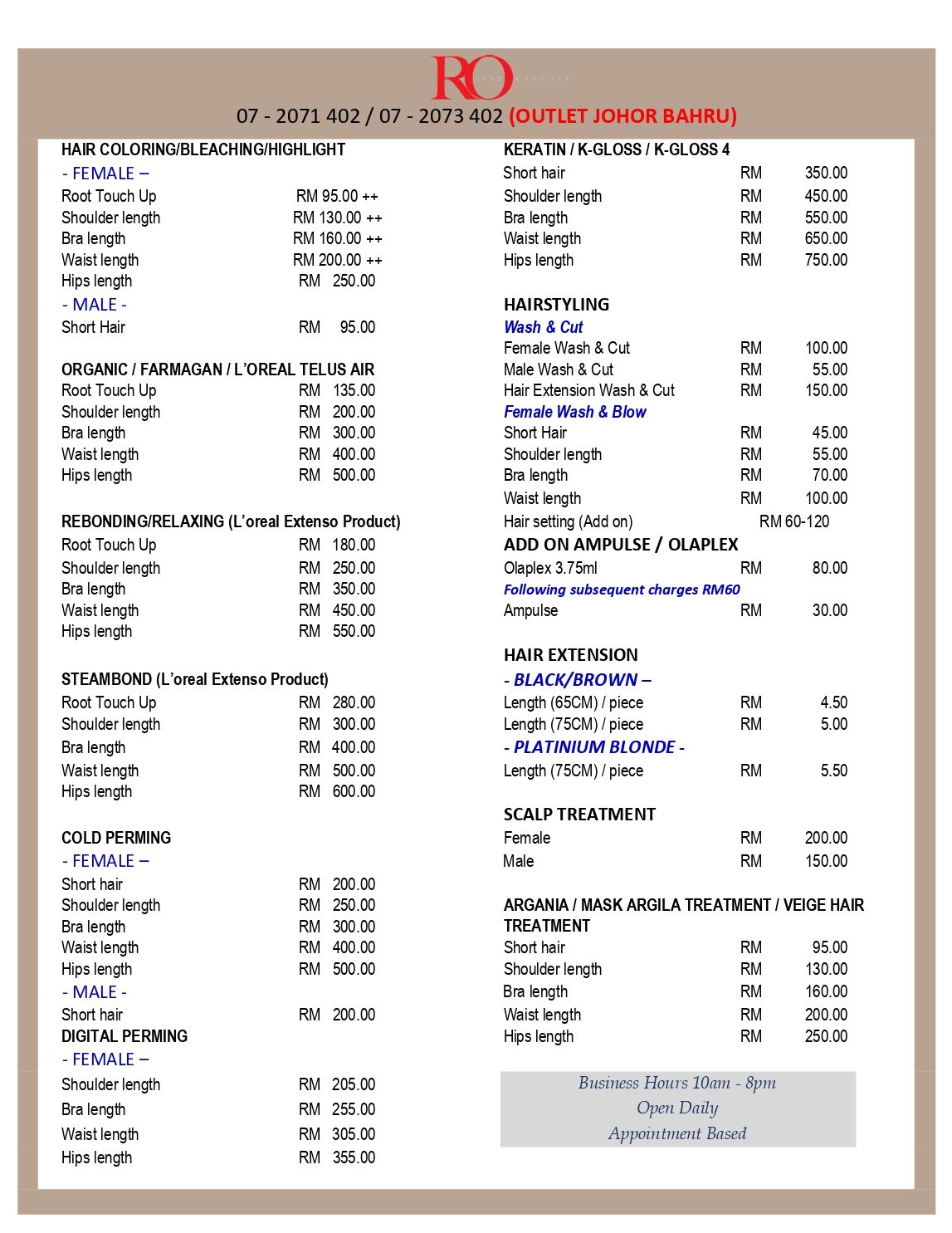 hazlina ridzokumura salon jb